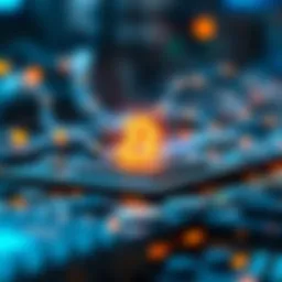 Visual representation of ledger technology in blockchain