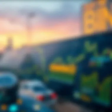 Trends in cryptocurrency markets with Binance logo