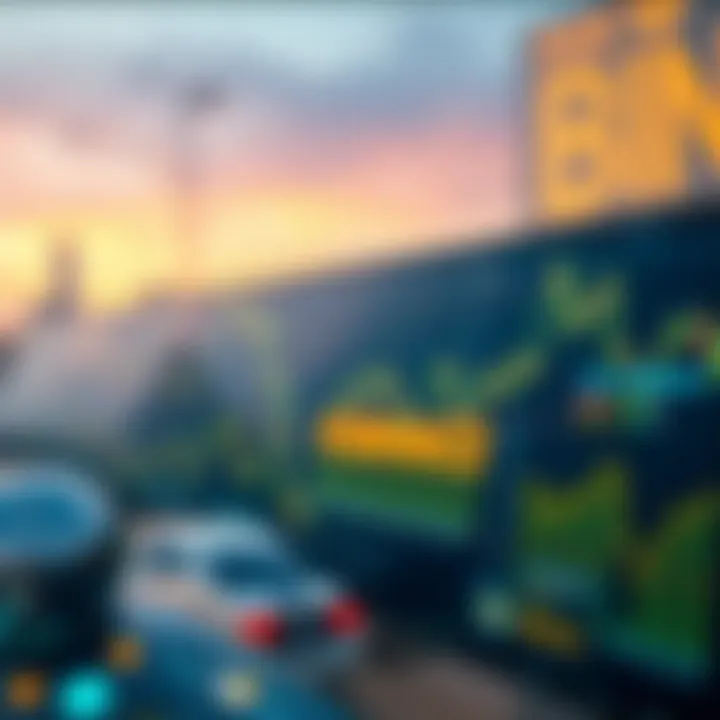 Trends in cryptocurrency markets with Binance logo