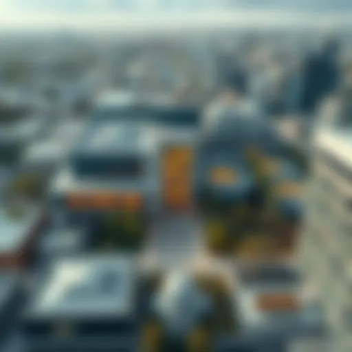 MIT Campus and Innovation Aerial view of MIT campus showcasing modern architecture