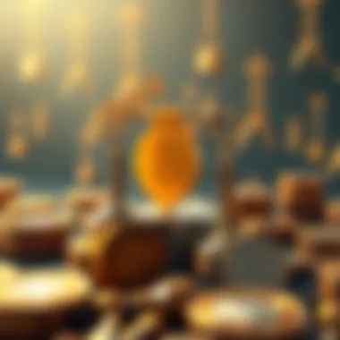 Illustration depicting staking mechanisms