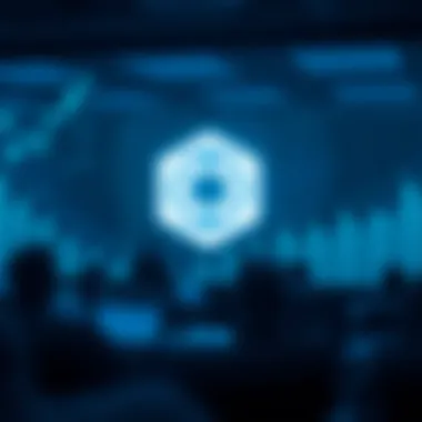 The Graph logo with a digital backdrop