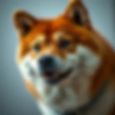 Shiba Inu and Meme Culture in Cryptocurrency A close-up of a Shiba Inu dog symbolizing the meme culture in crypto