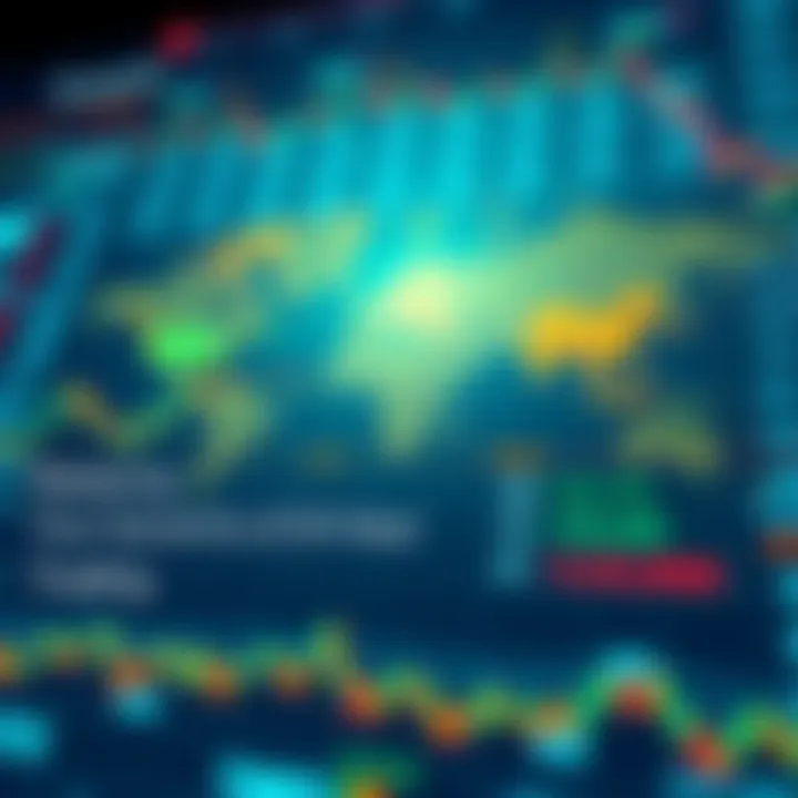 Global financial market overview showcasing different time zones