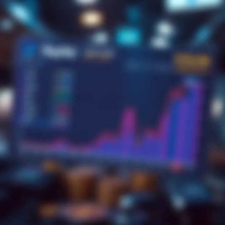 Chart depicting the market impact of PayPal's cryptocurrency services