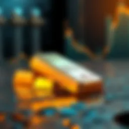 Gold bars reflecting economic stability