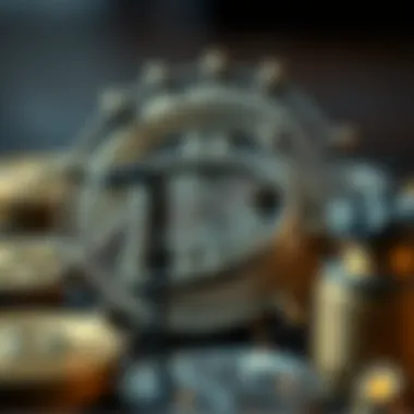 Cryptocurrency Regulatory Frameworks Symbolic representation of regulatory frameworks in cryptocurrency