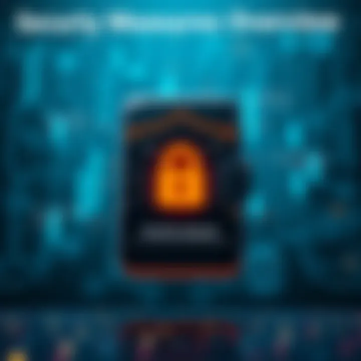 Security Measures Overview Graphical representation of security measures in the Samsung Blockchain Wallet