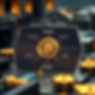 Diagram explaining the mechanics of secure cryptocurrency storage