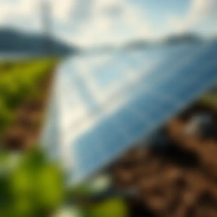 Graph illustrating the economic impact of solar mining farms