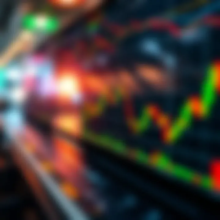 Cryptocurrency trading chart showcasing market trends