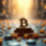 Visual representation of blockchain technology