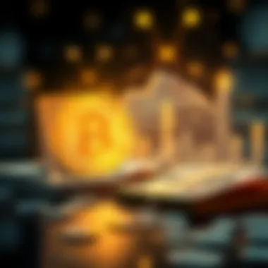 Illustration depicting the transformation from traditional currency to digital currency.