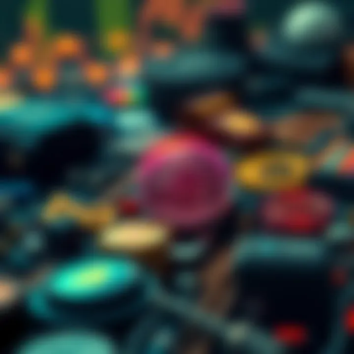 A conceptual image of diverse financial instruments integrating blockchain