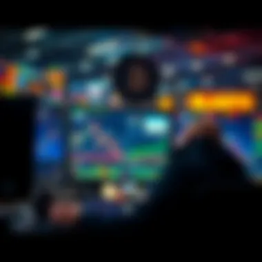 Navigating Market Trends: The Trader's Perspective A trader analyzing market trends using data from Gala and TradingView