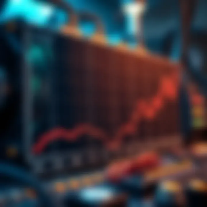 Graph illustrating the fluctuation of ASIC miner prices over time