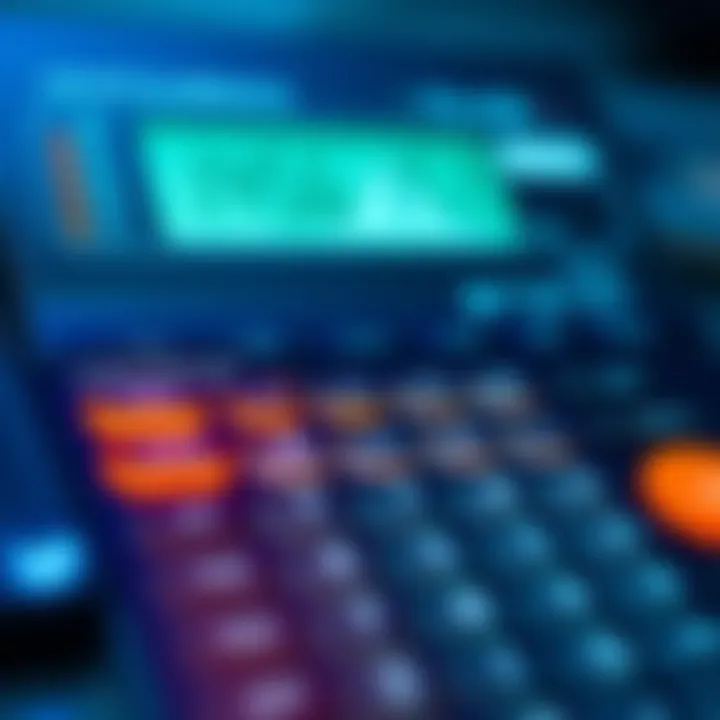 User interface design of a cryptocurrency calculator