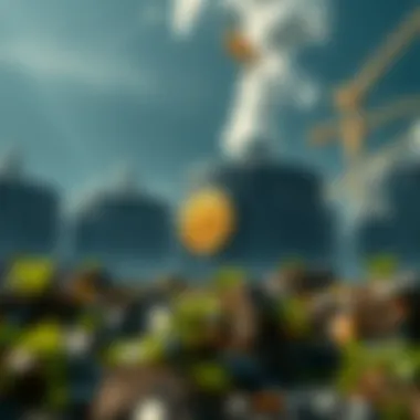 Environmental Considerations of Bitcoin Mining Depiction of environmental effects related to Bitcoin mining