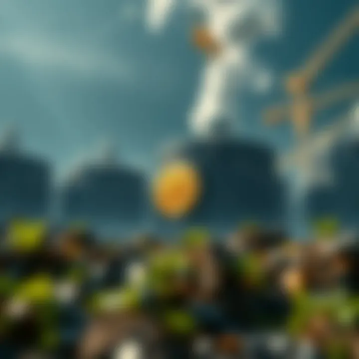 Environmental Considerations of Bitcoin Mining Depiction of environmental effects related to Bitcoin mining