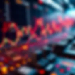 Visual representation of algorithmic trading strategies.