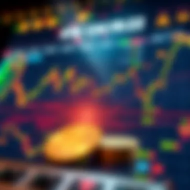 Dynamic cryptocurrency market chart influenced by automated trading.