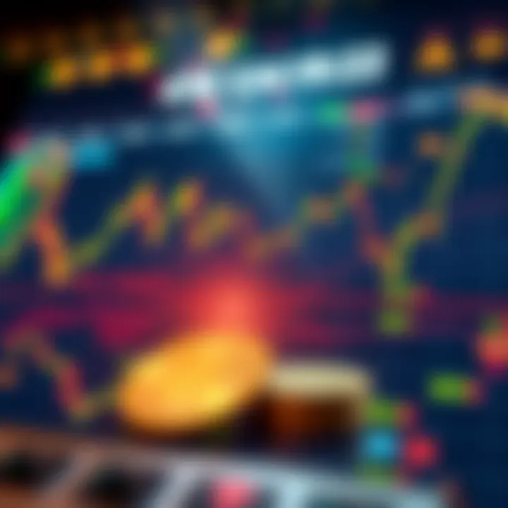 Dynamic cryptocurrency market chart influenced by automated trading.