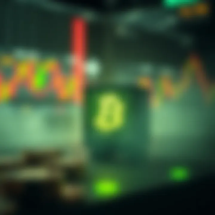 Conceptual image depicting risks and rewards in crypto trading.