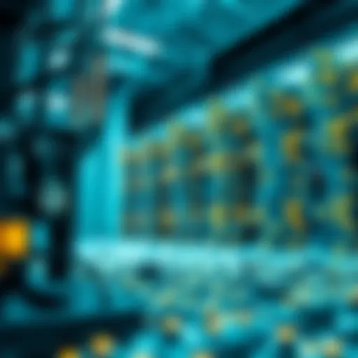 Visual representation of blockchain technology architecture