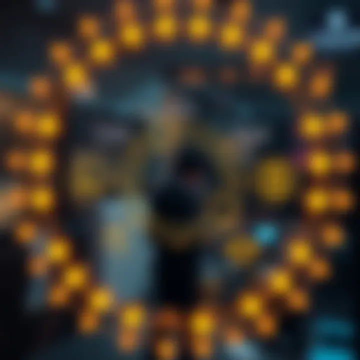 Smart Contracts and Real-World Data Interaction Diagram showing the interaction between smart contracts and real-world data through Chainlink