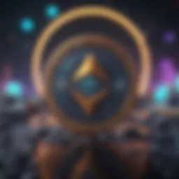 Visual representation of Ether's blockchain technology