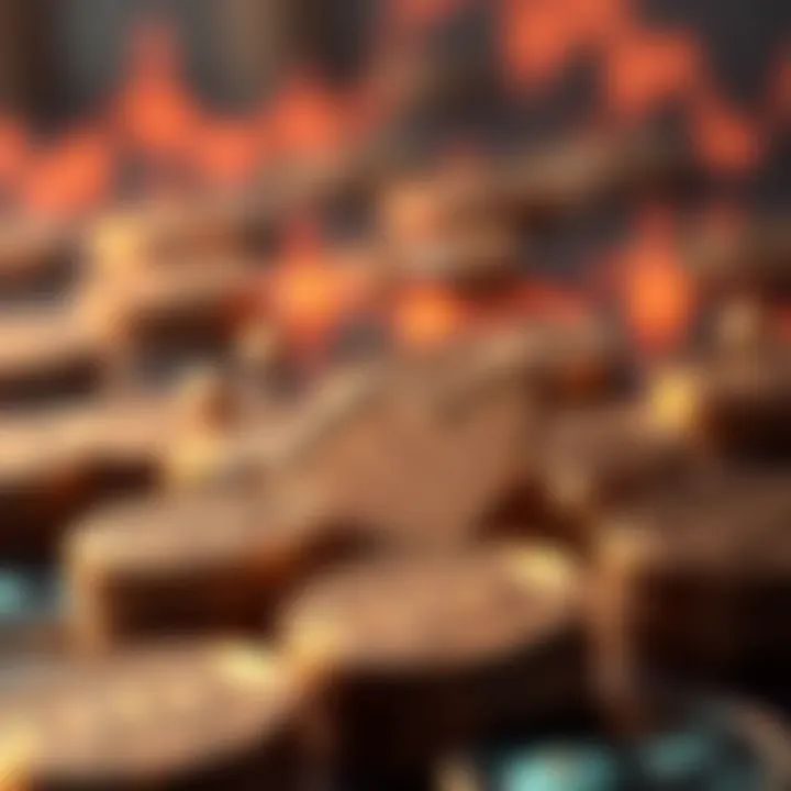 Graph illustrating technological features of finance tokens