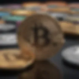 Graphical representation of game coin cryptocurrency trends