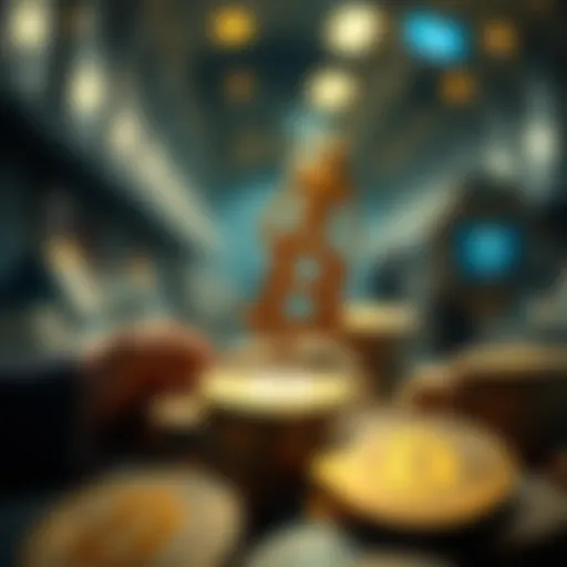 The Future of Charitable Giving in Cryptocurrency Conceptual representation of cryptocurrency donation