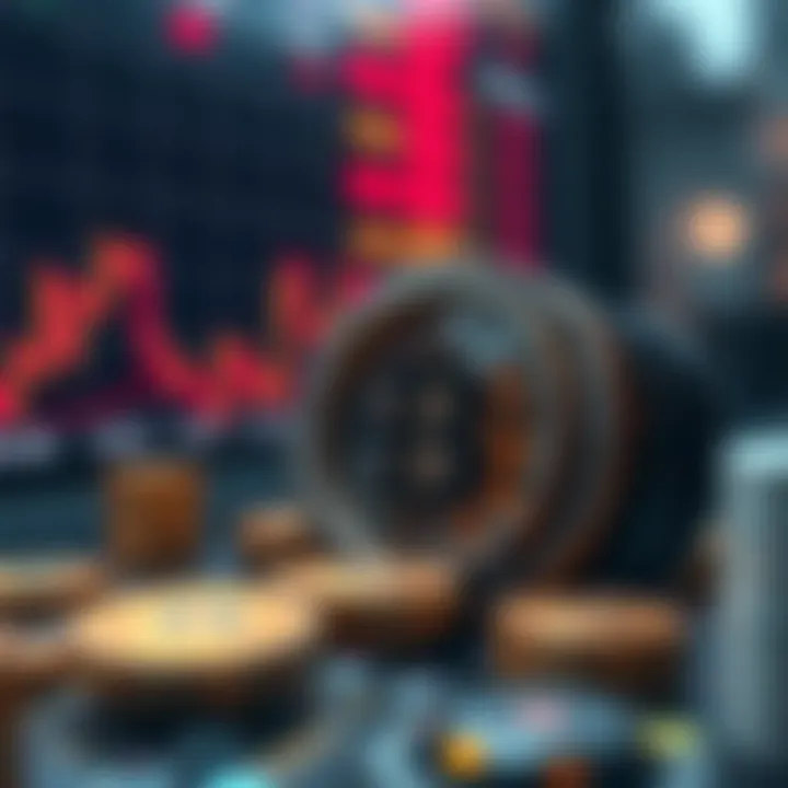 Visual representation of cryptocurrency index exchange mechanics