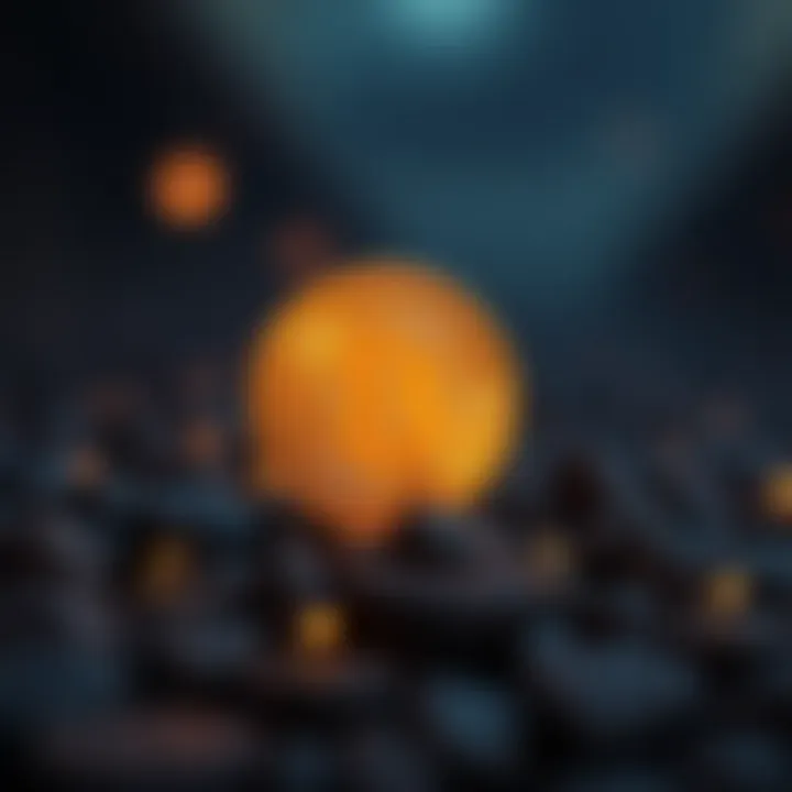 Symbolic Representation of LUNA Cryptocurrency Symbolic representation of LUNA cryptocurrency