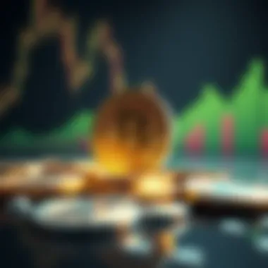 Symbolic representation of MTB coins in the cryptocurrency market