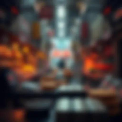 NFT Marketplace Overview Visual representation of non-fungible tokens in a digital marketplace