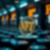 Conceptual representation of NFTs in the digital space