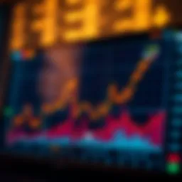 Graph showcasing cryptocurrency price trends on Coinbase