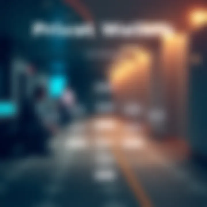 Flowchart depicting the user experience journey with private wallets.