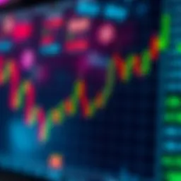 Detailed illustration of a candlestick chart