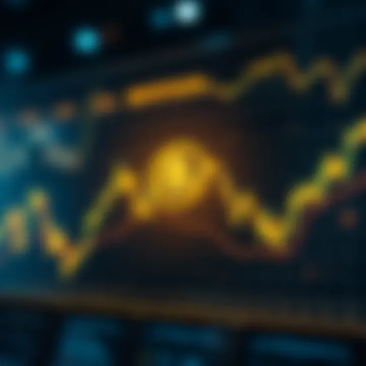 Dynamic Fluctuations in Cryptocurrency Values A dynamic compound chart highlighting fluctuations in cryptocurrency values over time