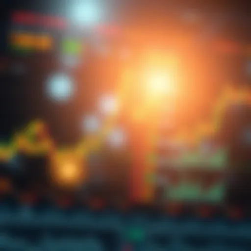 Visual representation of stock market trends