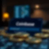 Visual representation of a Coinbase wallet interface