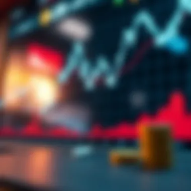 Graph showing cryptocurrency trends and fluctuations.